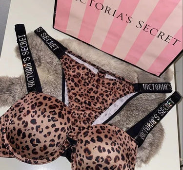 Victoria's Secret Soft Push-Up Bra Set (LEOPARD🐱 )