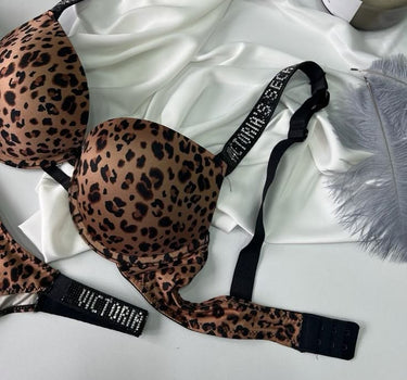 Victoria's Secret Soft Push-Up Bra Set (LEOPARD🐱 )