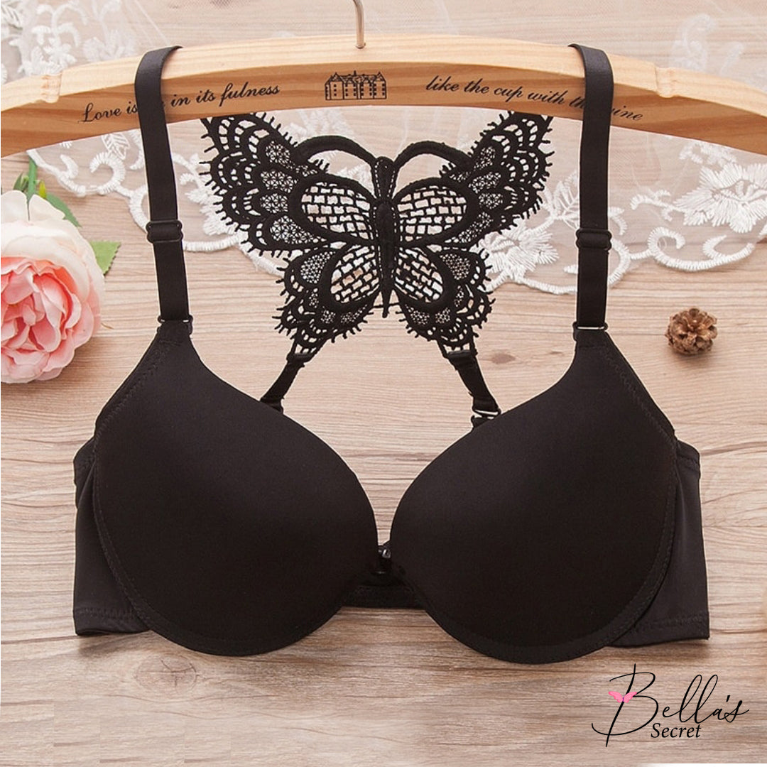 PREMIUM FRONT OPEN BUTTERFLY BACK BRA SET