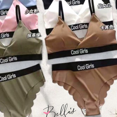 Cool girls thin Bra set