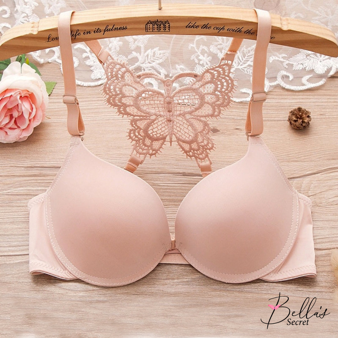 PREMIUM FRONT OPEN BUTTERFLY BACK BRA SET