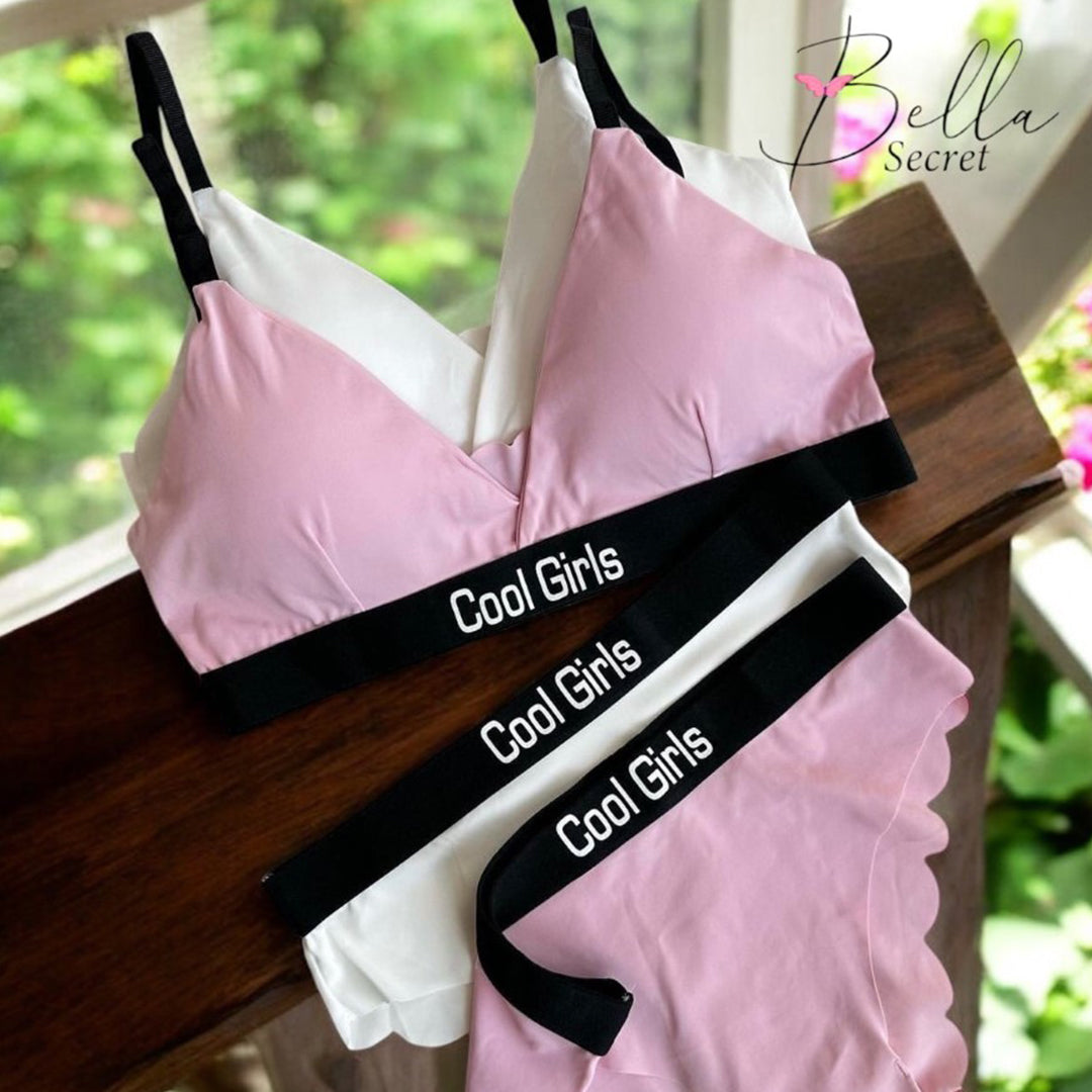 Honeymoon Cool girls thin Bra set V2