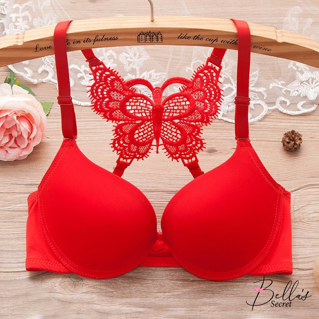 PREMIUM FRONT OPEN BUTTERFLY BACK BRA SET