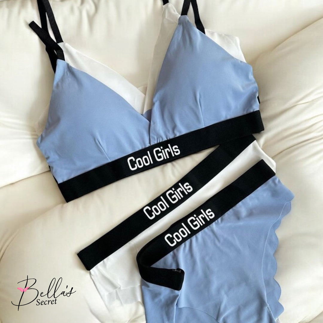 Honeymoon Cool girls thin Bra set V2