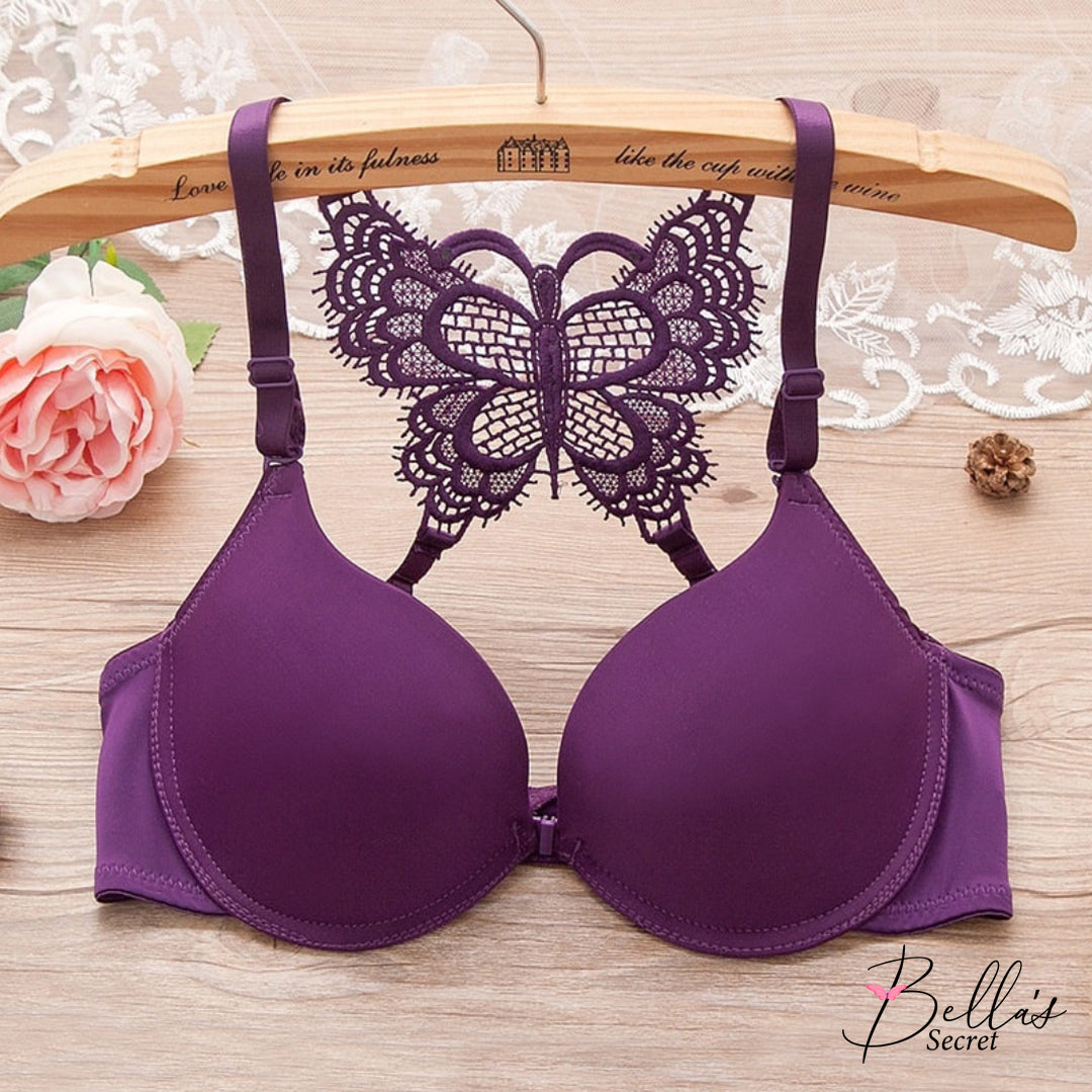 PREMIUM FRONT OPEN BUTTERFLY BACK BRA SET