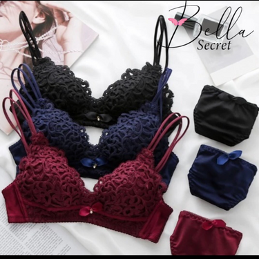 Premium Soft Crochet Net Bra set Collection