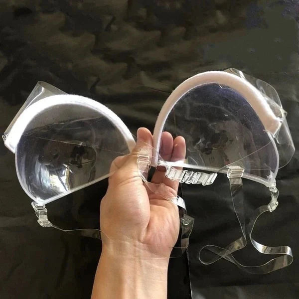 Transparent Clear Bra Invisible Strap Plastic Bra