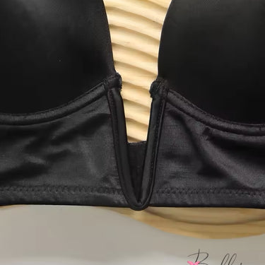 Shein Criss Cross Plunge Thin Pad Bra