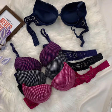 Polka Dot Push Up Bra