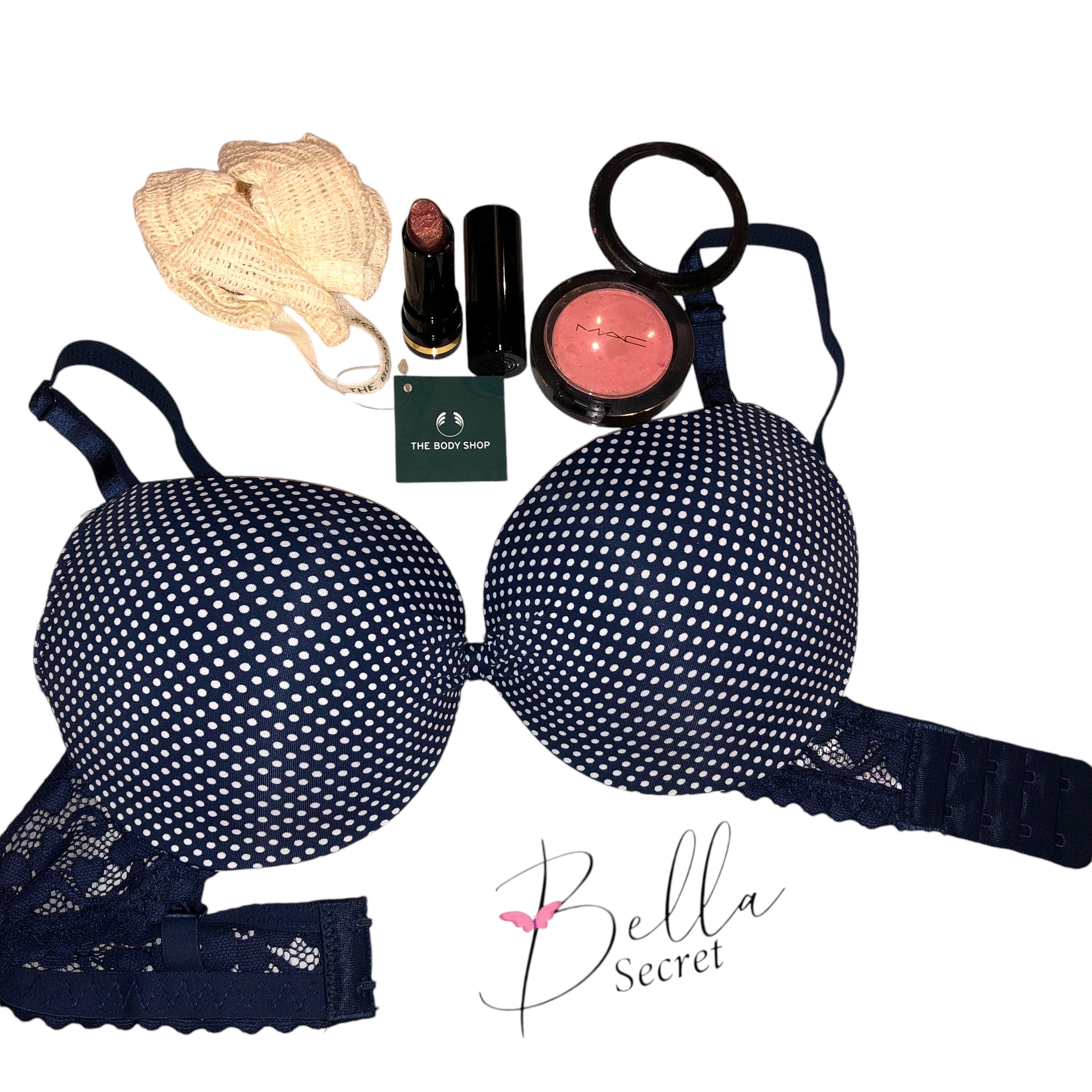 POLKA DOT PUSH UP BRA