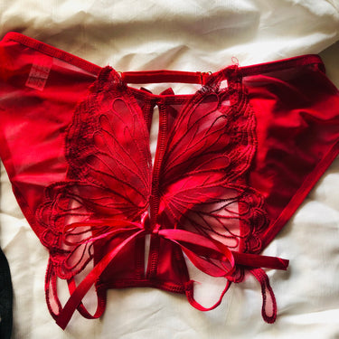 Women's Panties butterfly Thong Low Waist Sexy Secret G-string Lingerie Brief