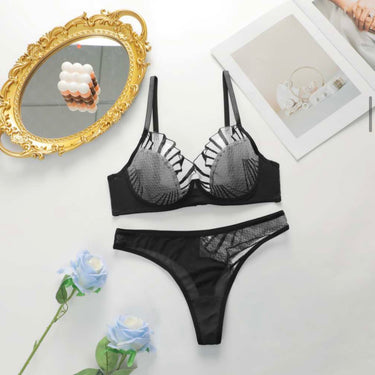 COMFORTABLE SOFT TRANSPARENT NET BRA SET