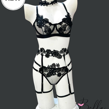 Women Lingerie Set Sexy Lace Bras Thongs Panty See Through Underwear for Women