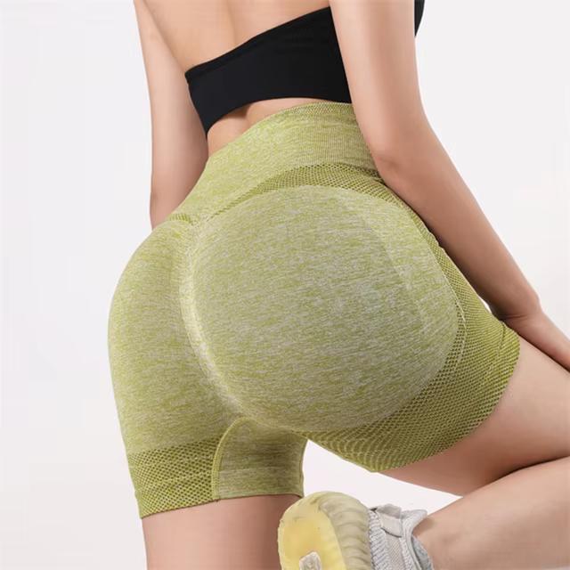 LADIES YOGA SHORTS HIGH WAIST WORKOUT SHORTS