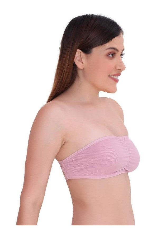 WOMEN TUBE STRAPLESS SOFT THIN PAD BRA