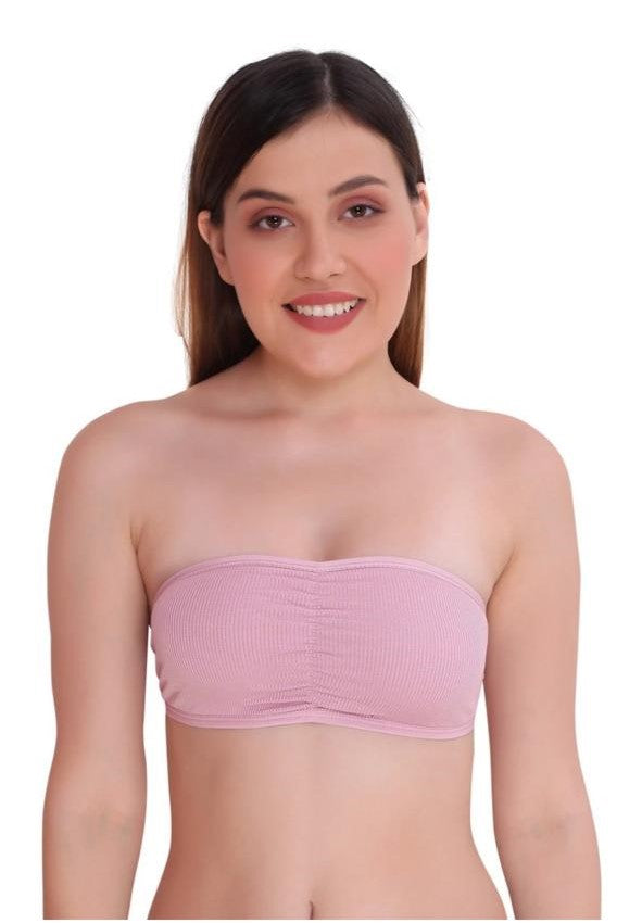 WOMEN TUBE STRAPLESS SOFT THIN PAD BRA