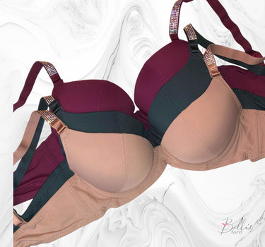 Silky Fancy Strap Double Push-Up Bra