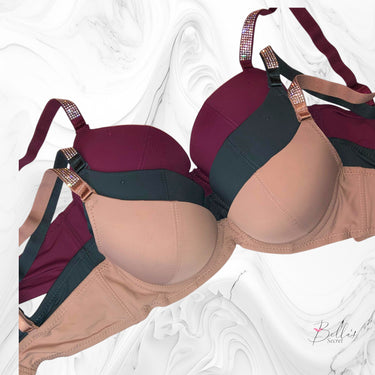 Silky Fancy Strap Double Push-Up Bra
