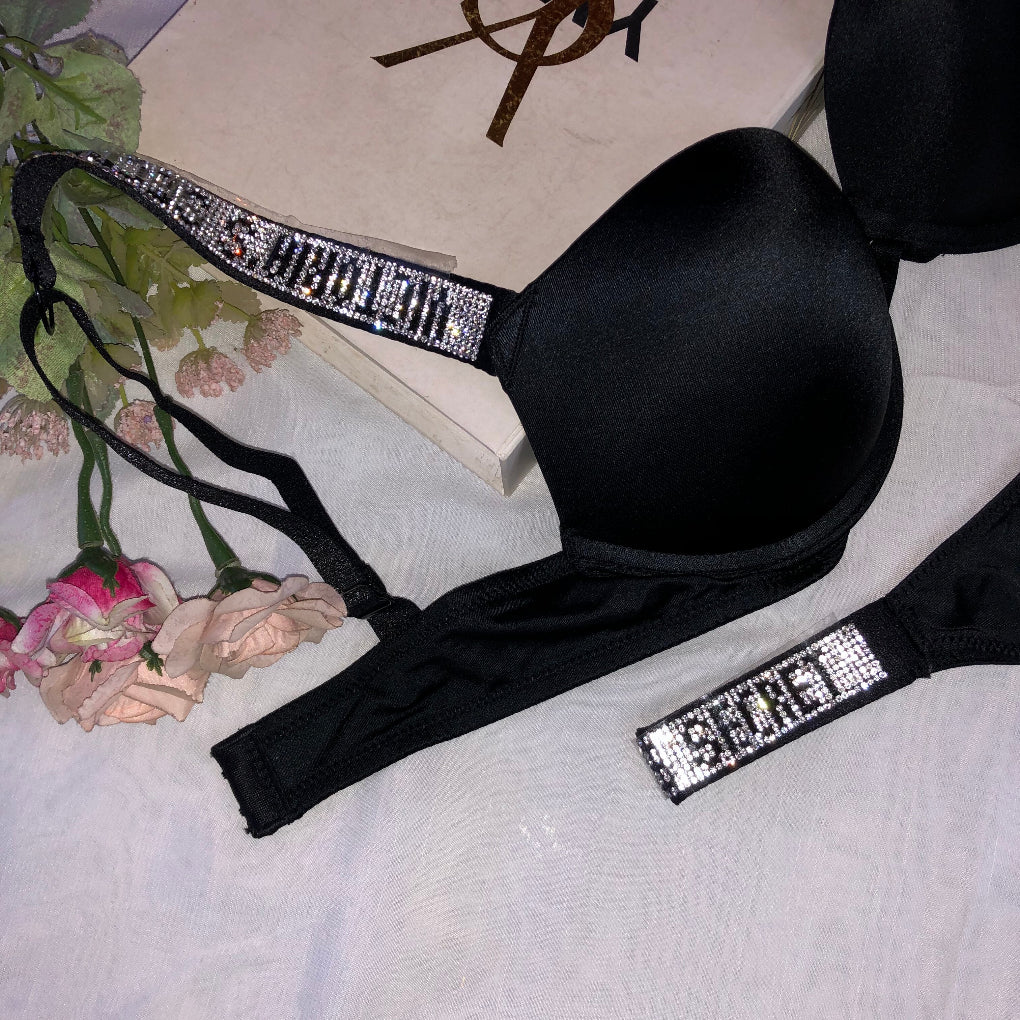 VICTORIA'S SECRET SOFT PUSH-UP BRA SET( Black 🖤🖤)