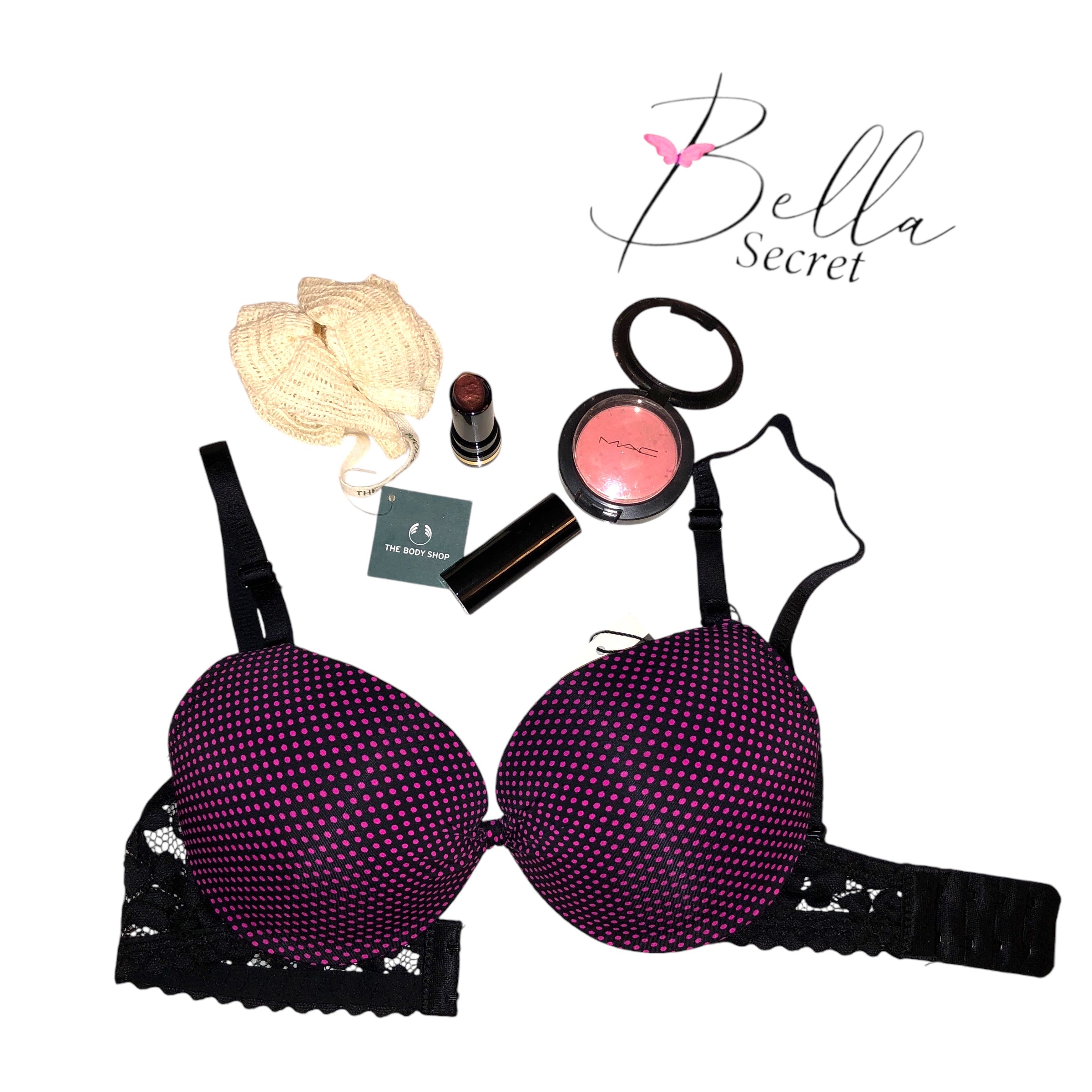 POLKA DOT PUSH UP BRA