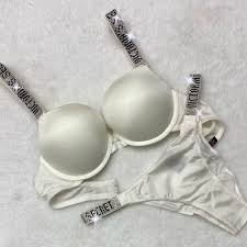 VICTORIA'S SECRET SOFT PUSH-UP BRA SET( WHITE🤍)