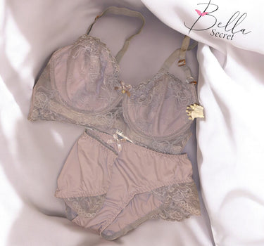 Feel Light as Air Super Light Half Pad Net Bra Set